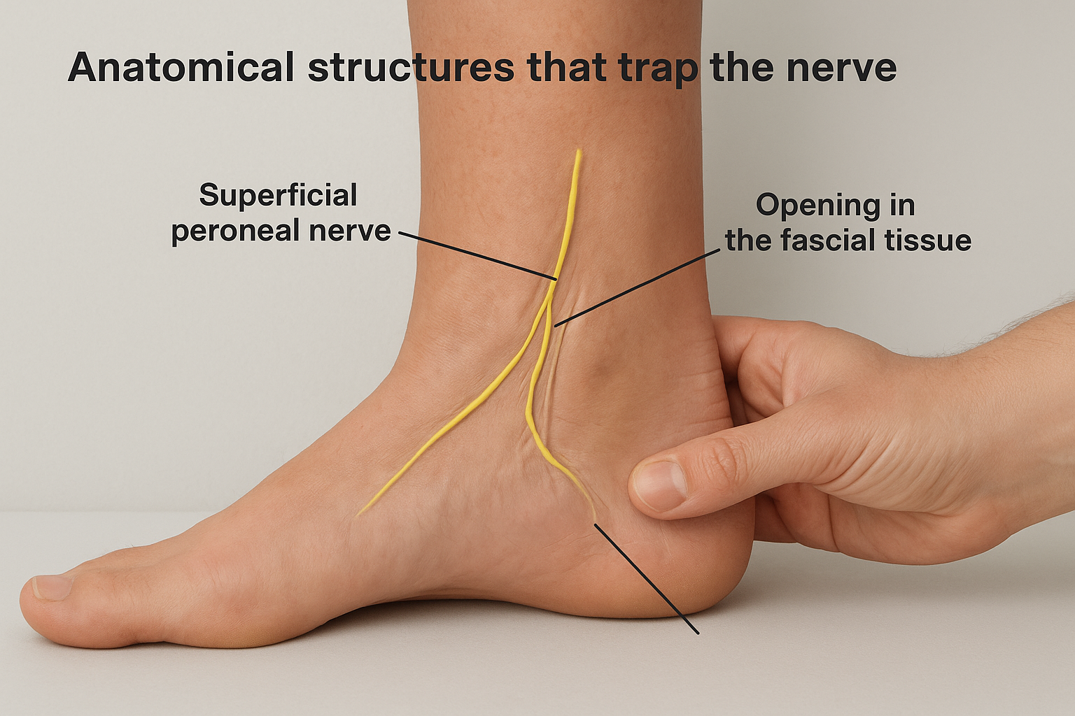 Anatomical structures that trap the nerve