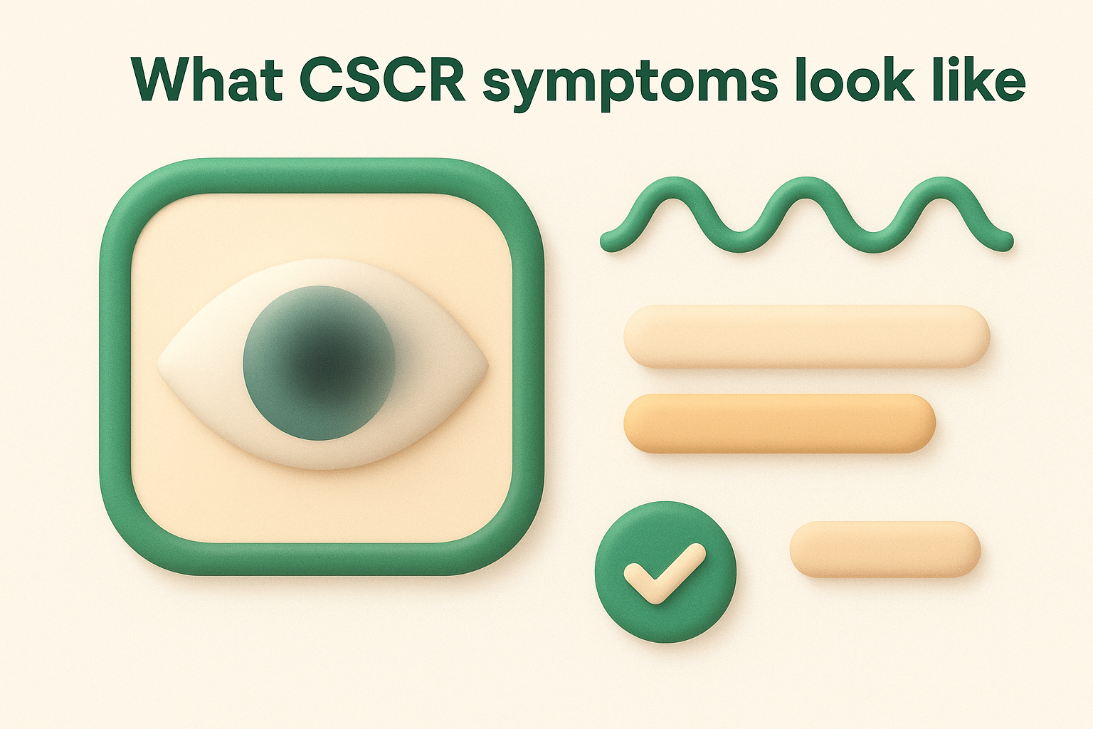 What CSCR symptoms look like
