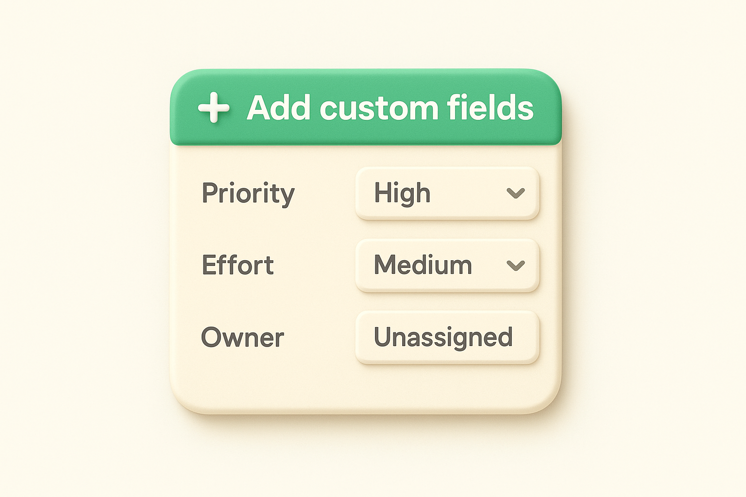 Add custom fields for key metadata
