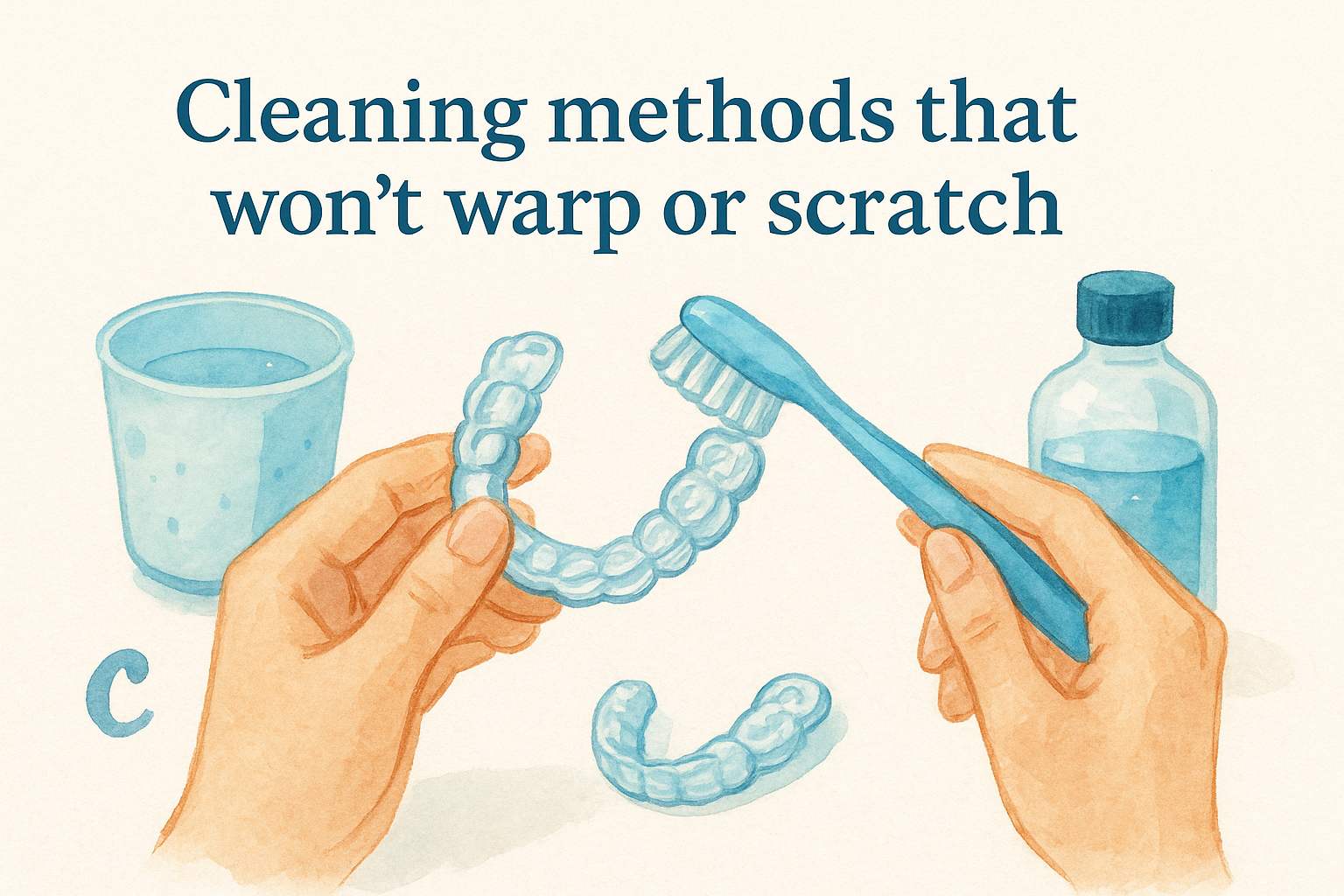 Cleaning methods that won't warp or scratch