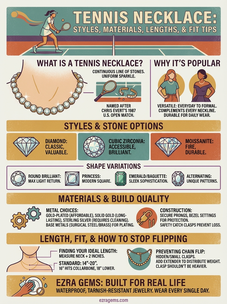 infographie du collier tennis