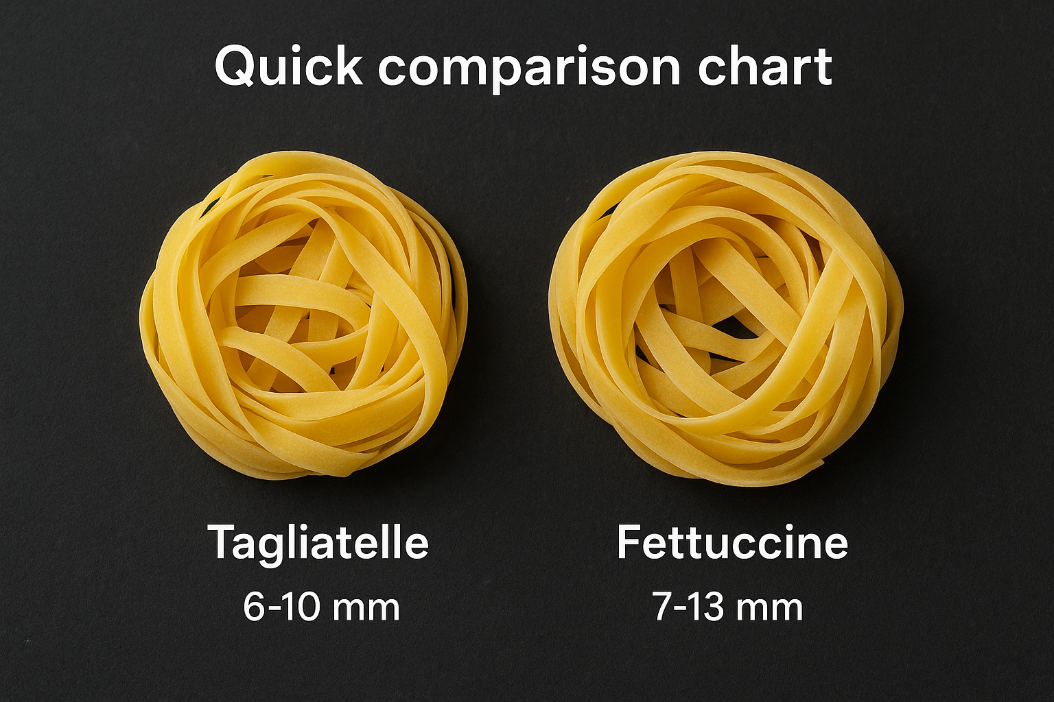 Quick comparison chart