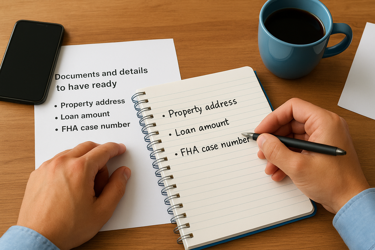 What to prepare before you contact the FHA Resource Center
