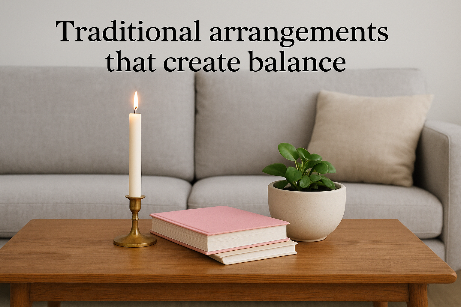 Traditional arrangements that create balance