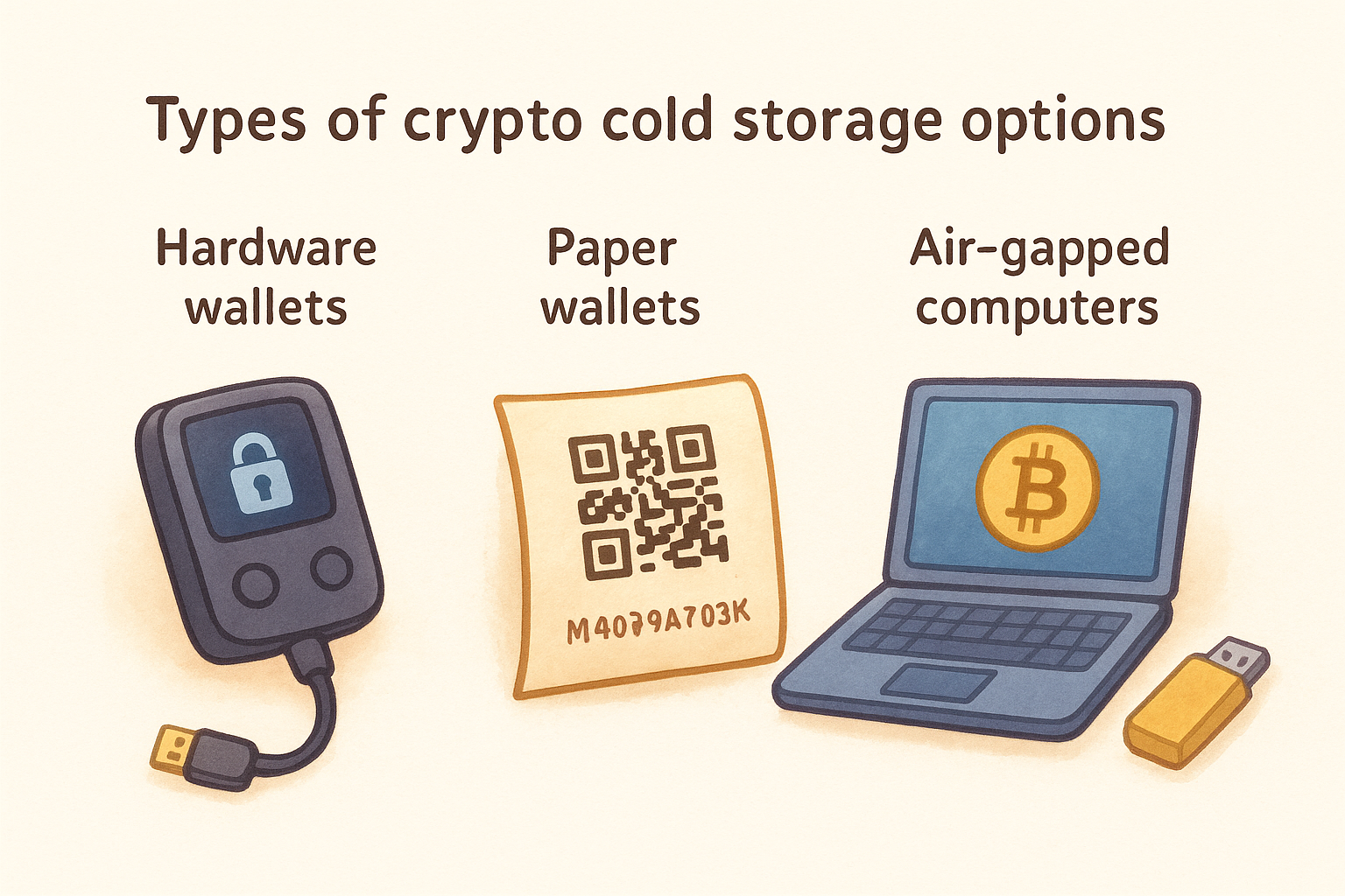 Types of crypto cold storage options