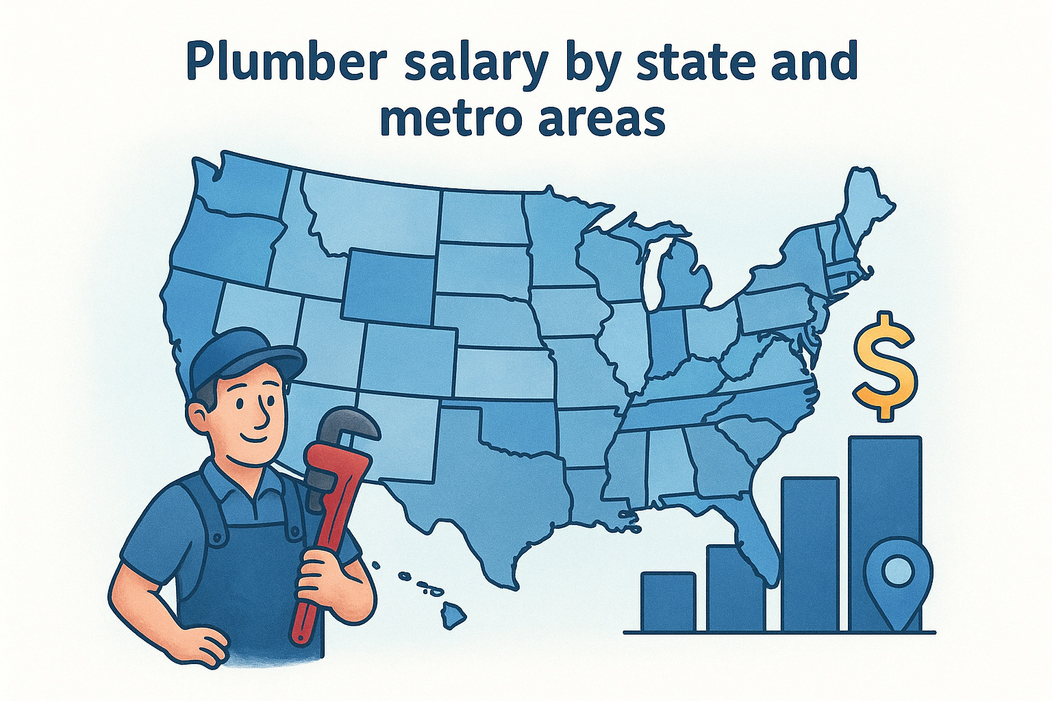 Plumber salary by state and metro areas