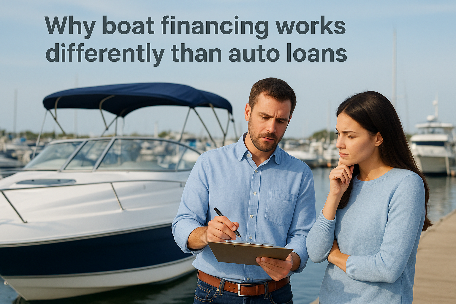Why boat financing works differently than auto loans