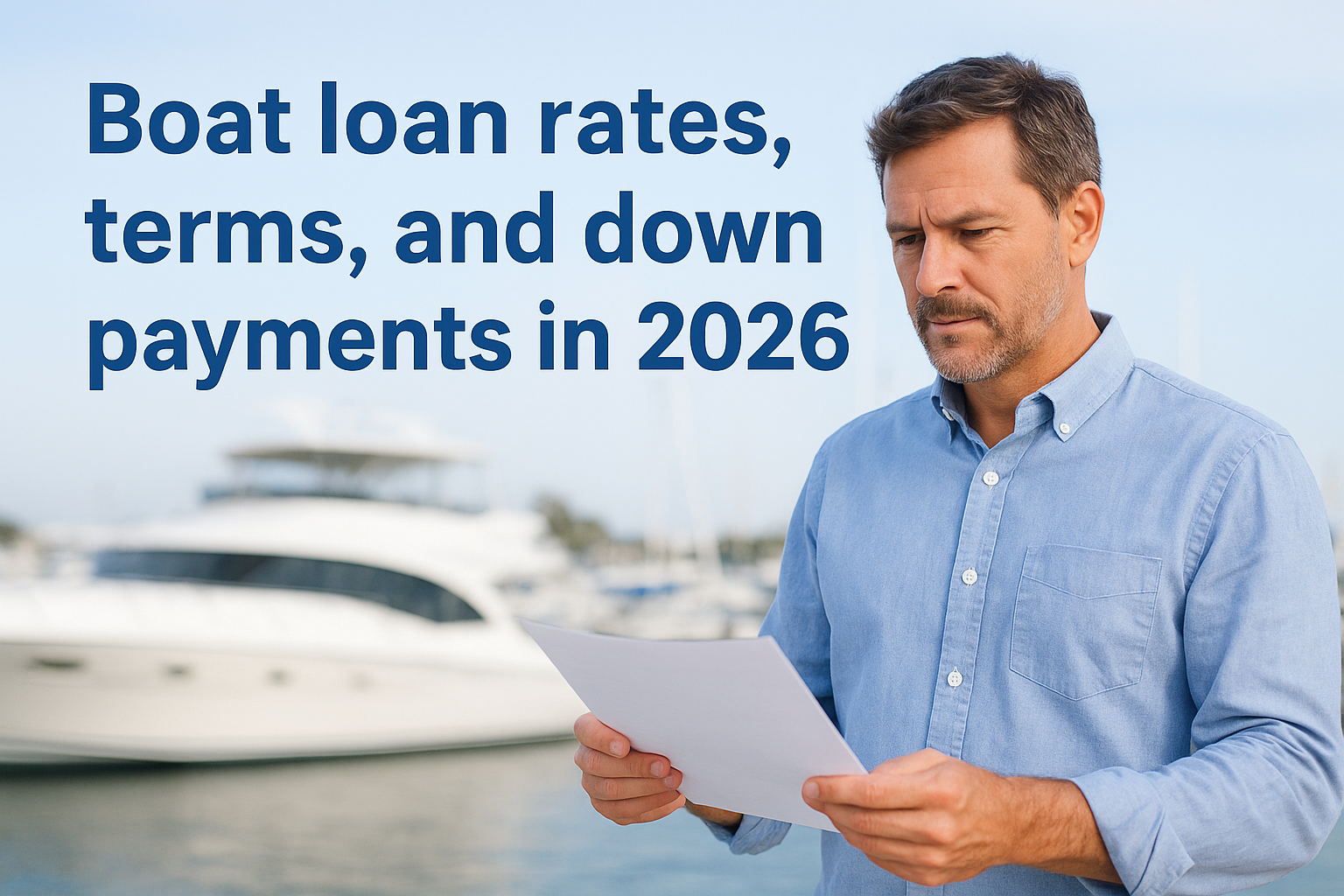 Boat loan rates, terms, and down payments in 2026