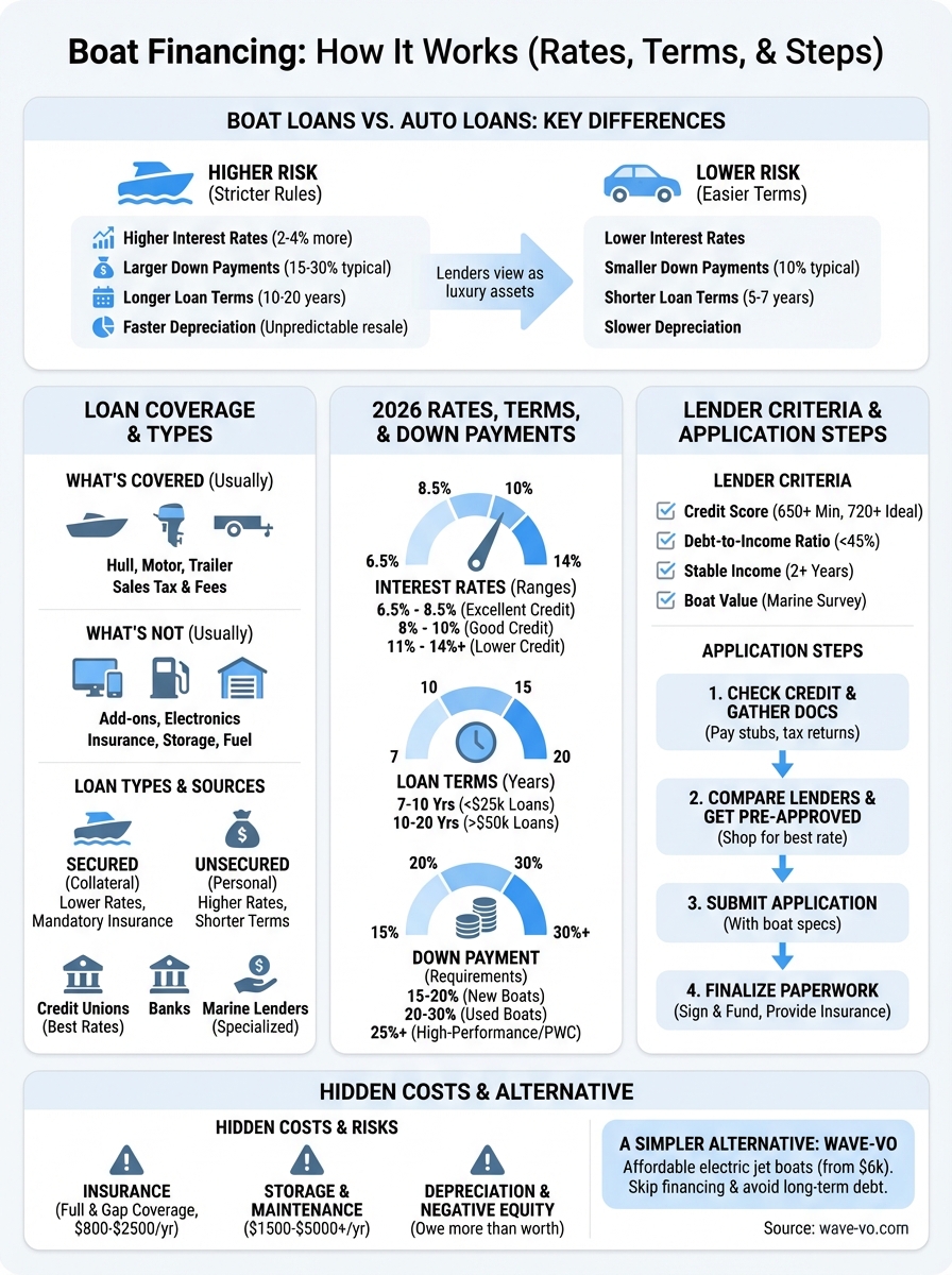 how does boat financing work infographic