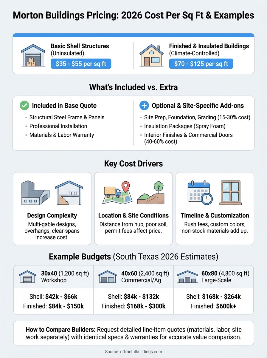 morton buildings pricing infographic
