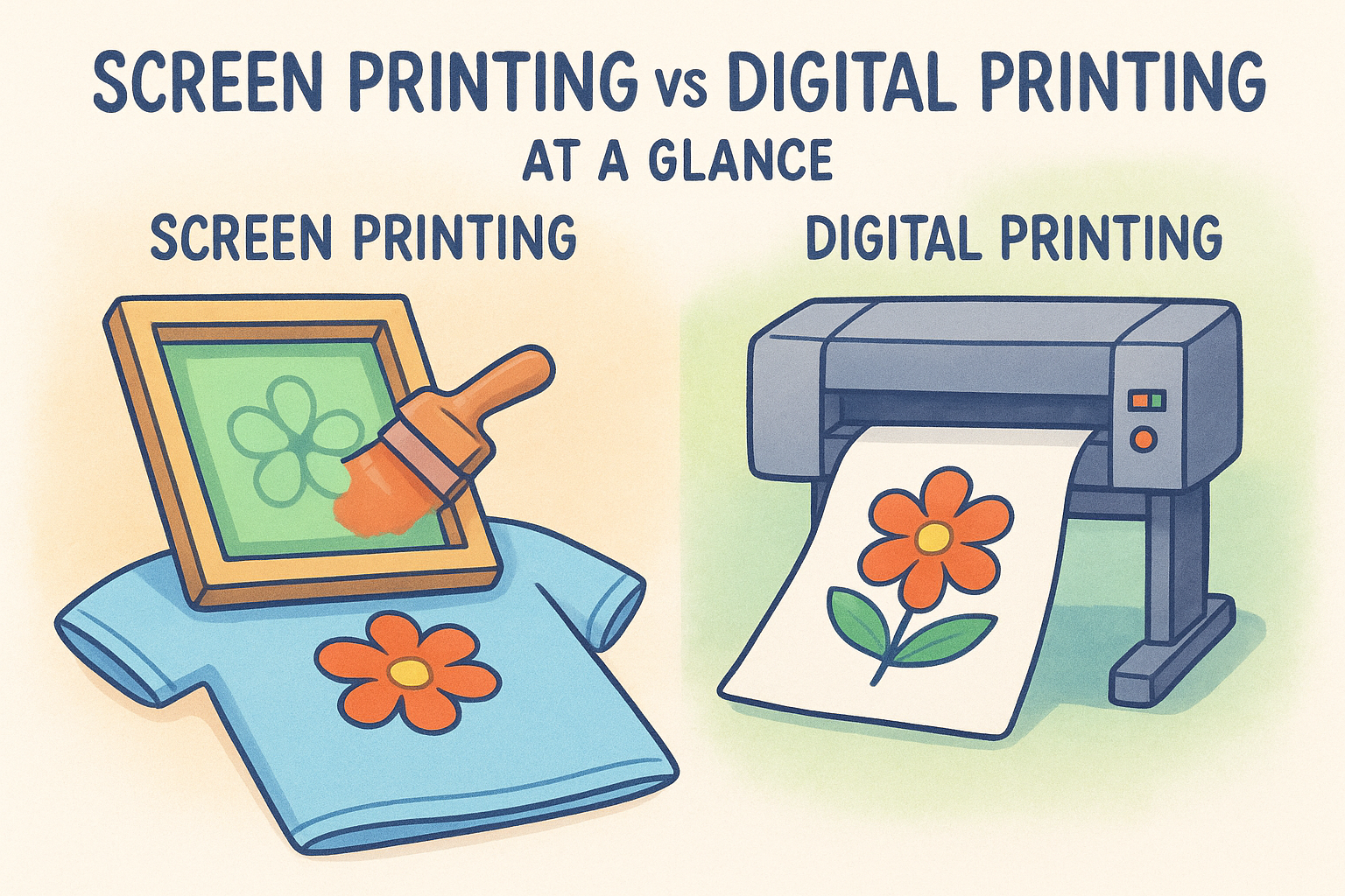 Screen Printing Vs Digital Printing: Which Is Best for You? | Dr Tee's ...