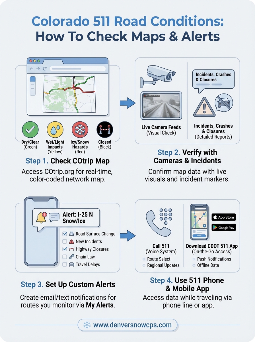 colorado 511 road conditions infographic