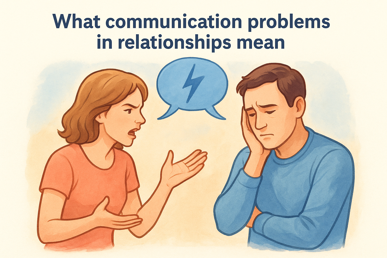 What communication problems in relationships mean