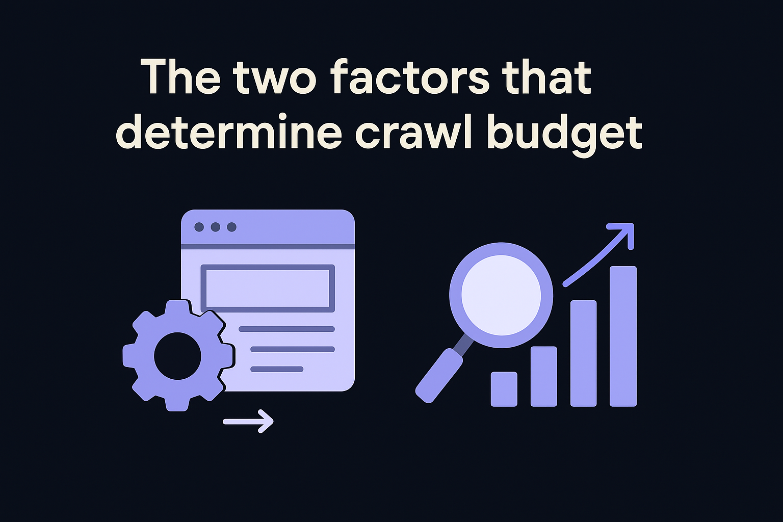The two factors that determine crawl budget