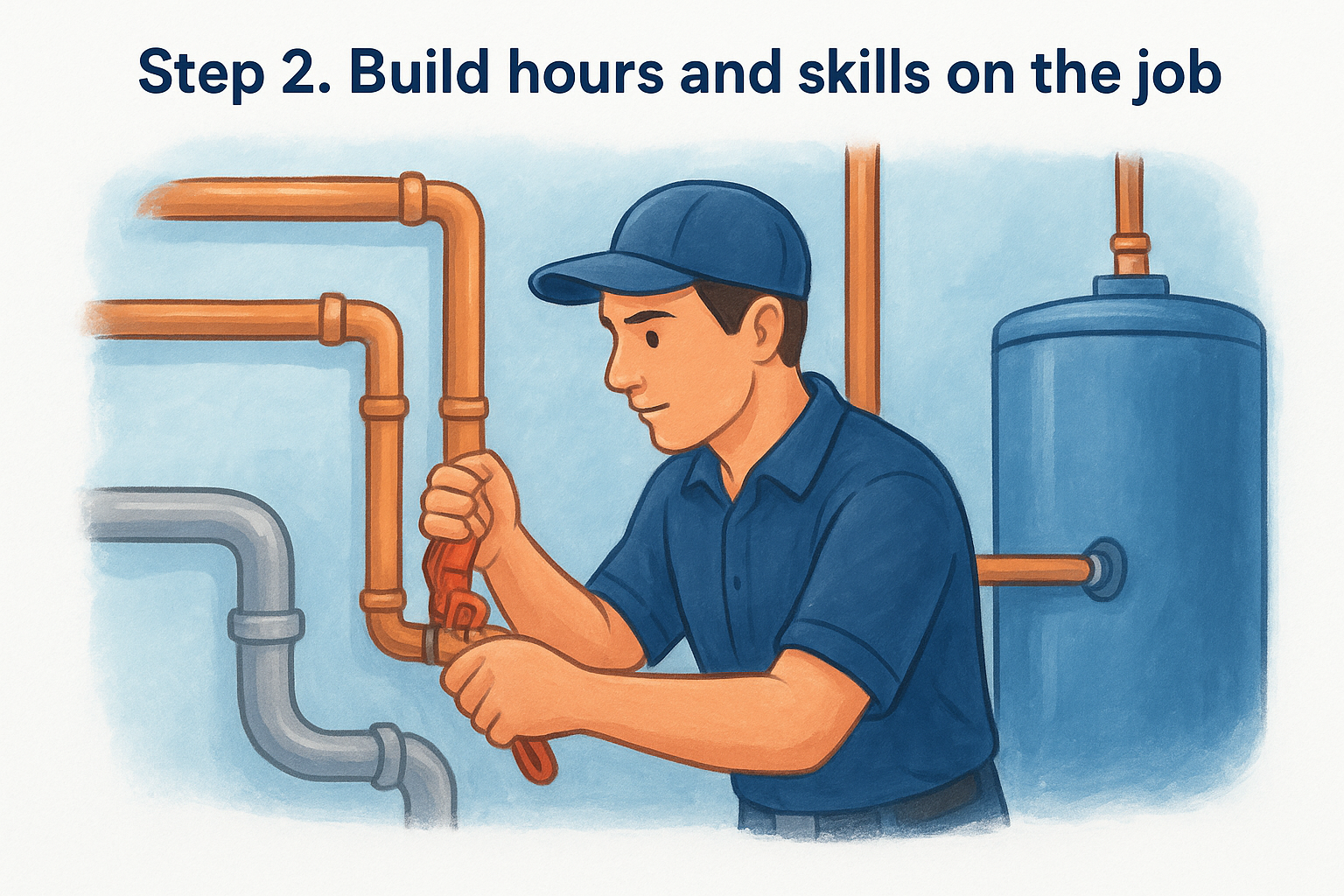Step 2. Build hours and skills on the job