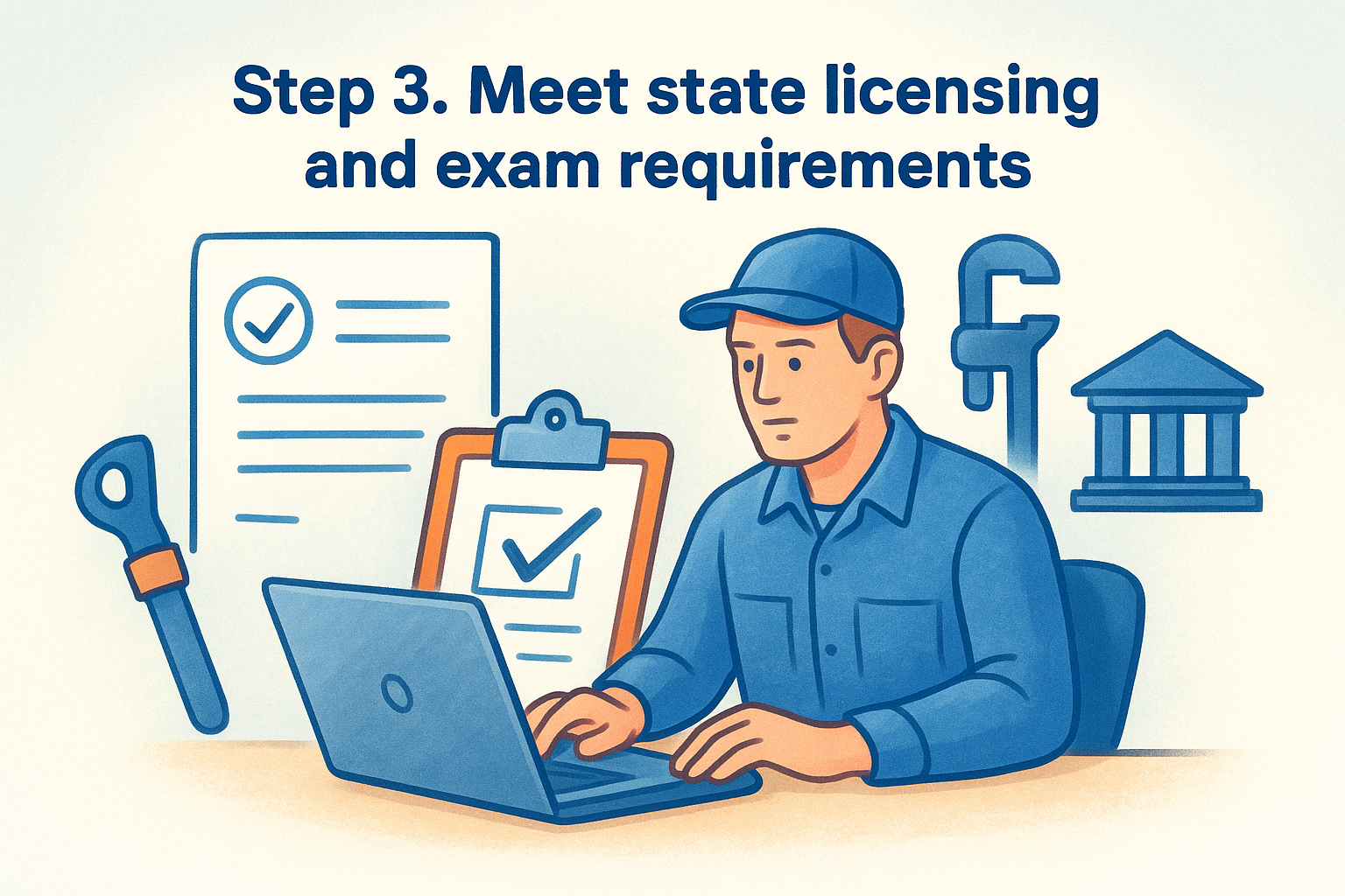 Step 3. Meet state licensing and exam requirements