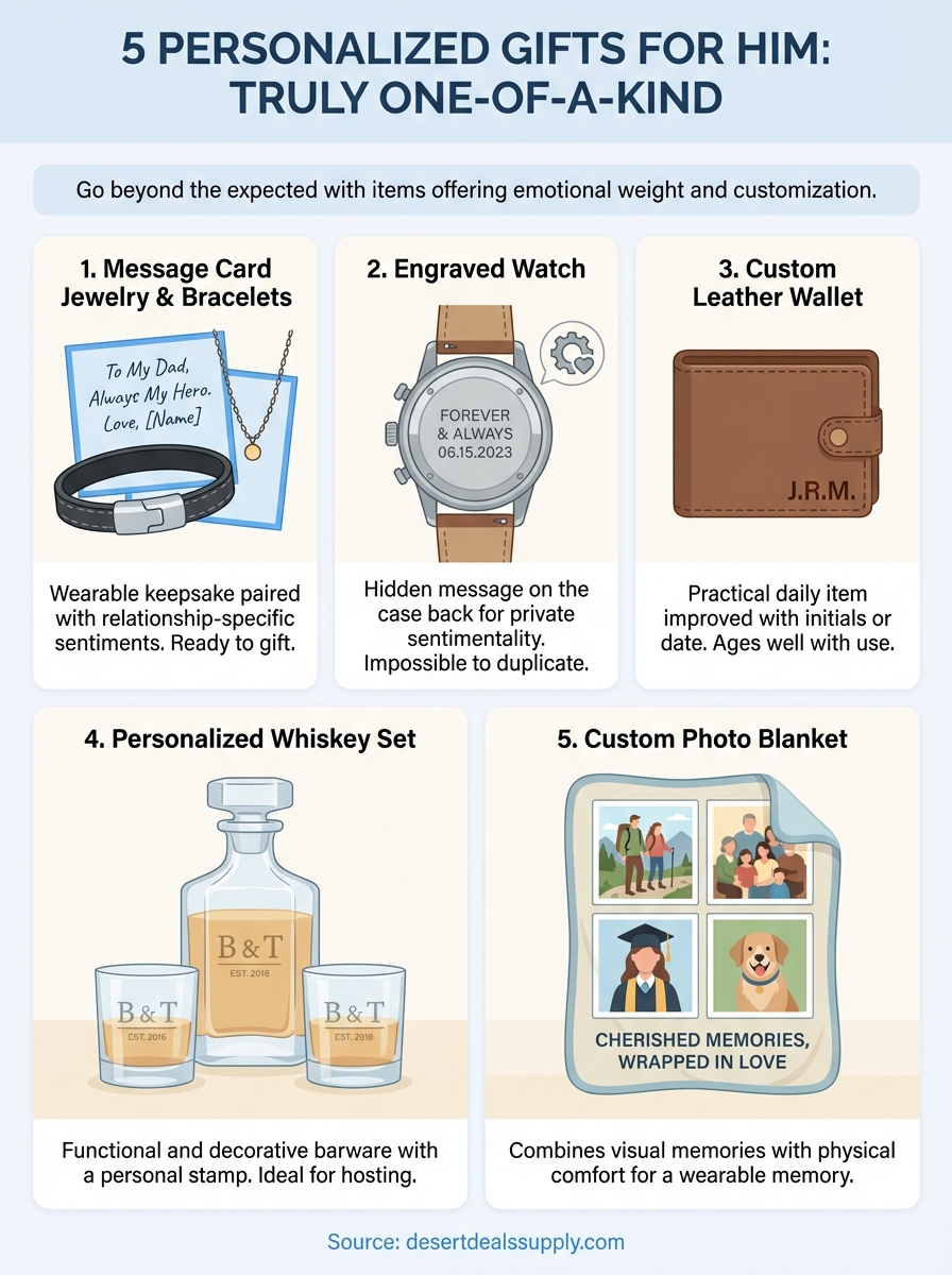 personalized gifts for him infographic