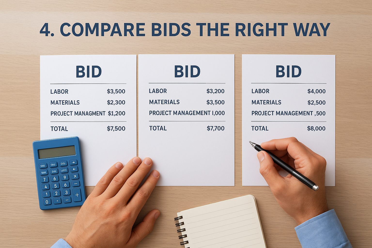 4. Compare bids the right way