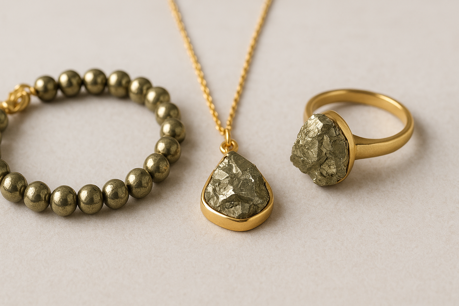 Handcrafted jewelry pieces