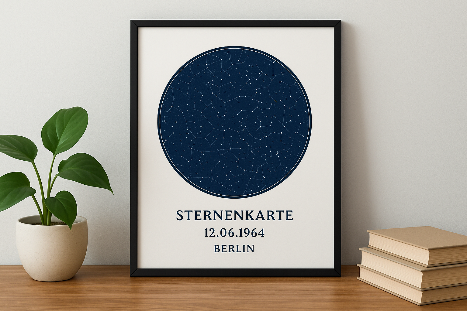 Personalisierte Sternenkarte als Geschenk zum 60. Geburtstag