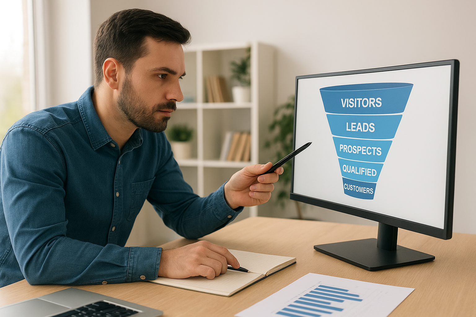 Identify where leads drop off in your funnel