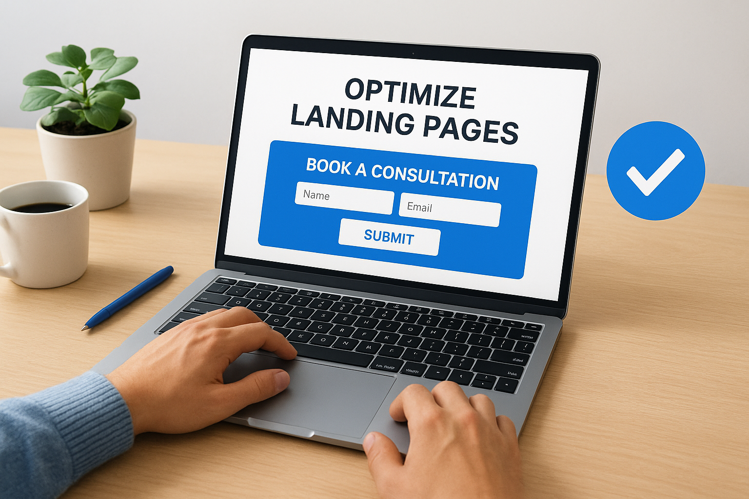 5. Optimize landing pages and lead forms