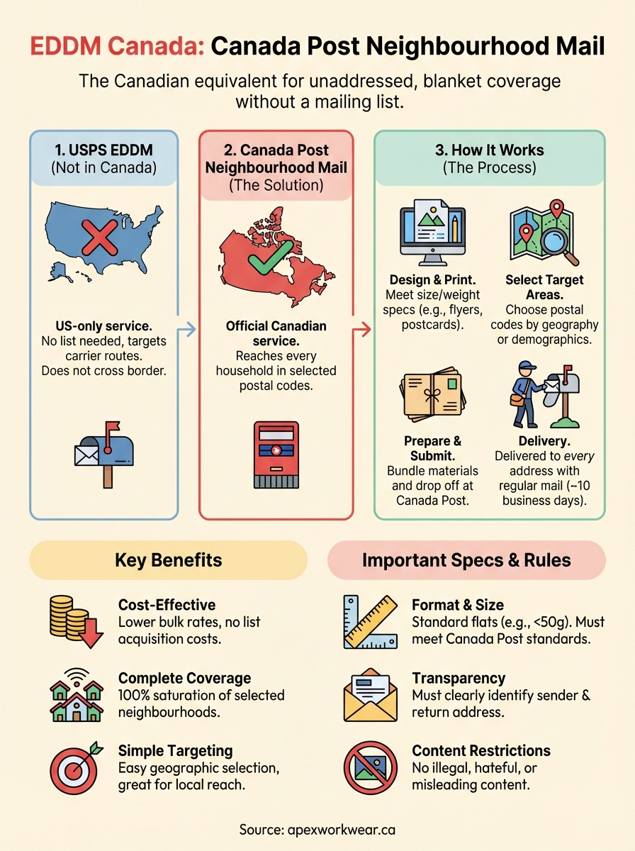 eddm canada (direct mail) infographic