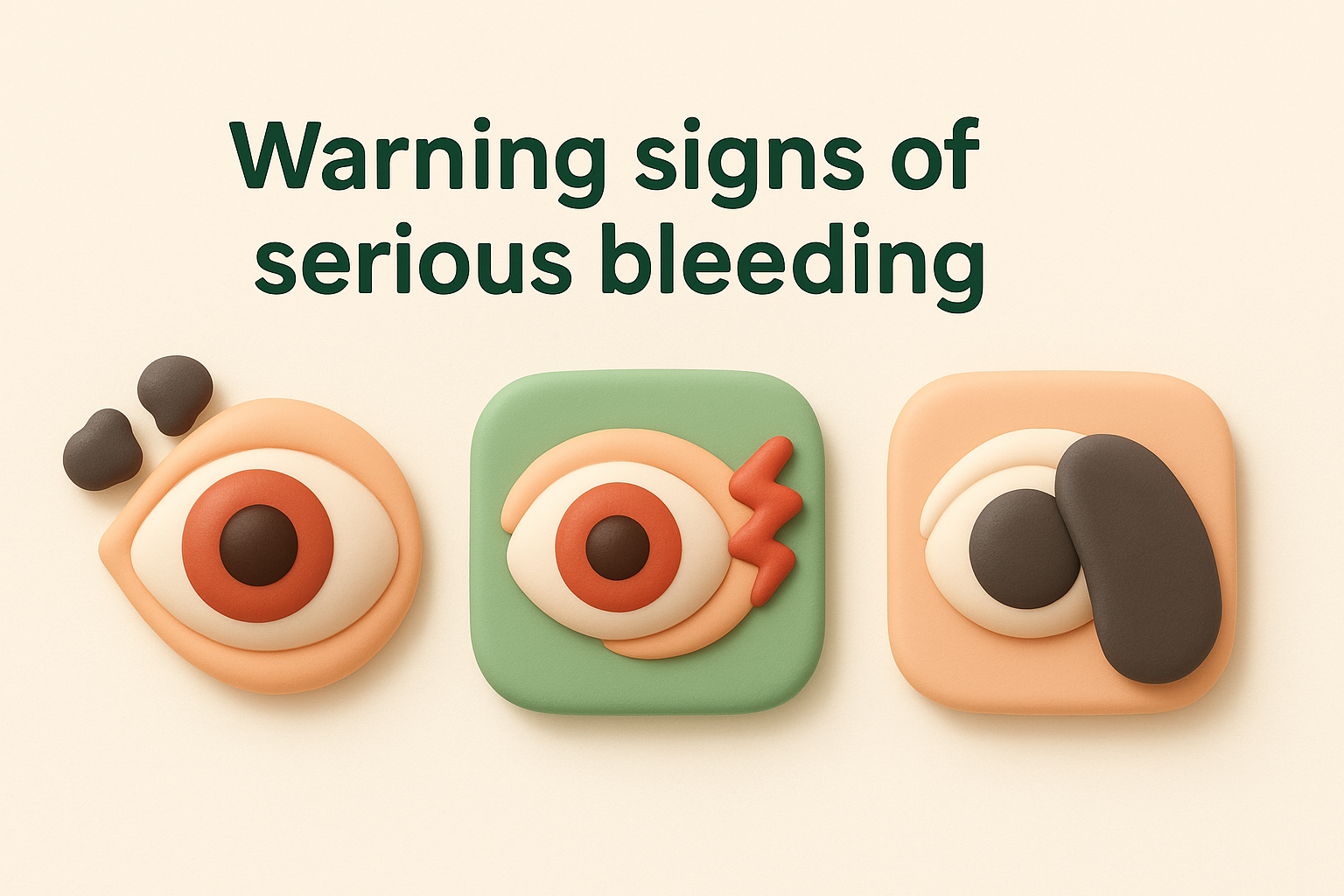 Warning signs of serious bleeding