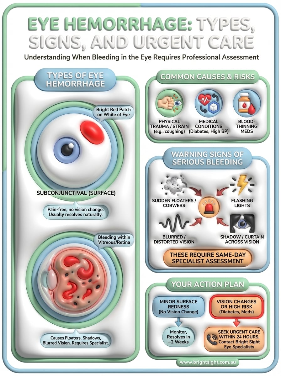 eye hemorrhage infographic