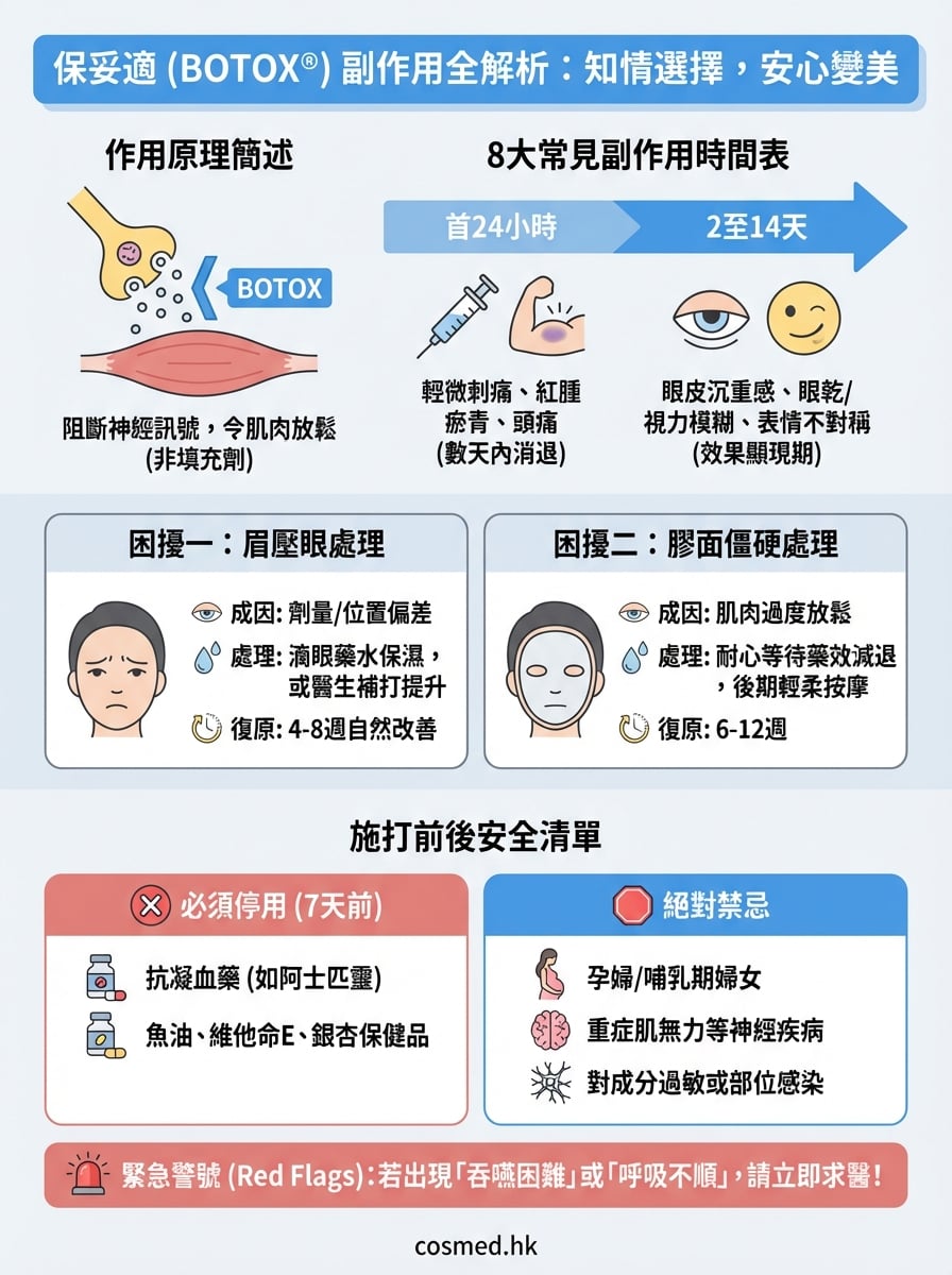 保妥適副作用 infographic