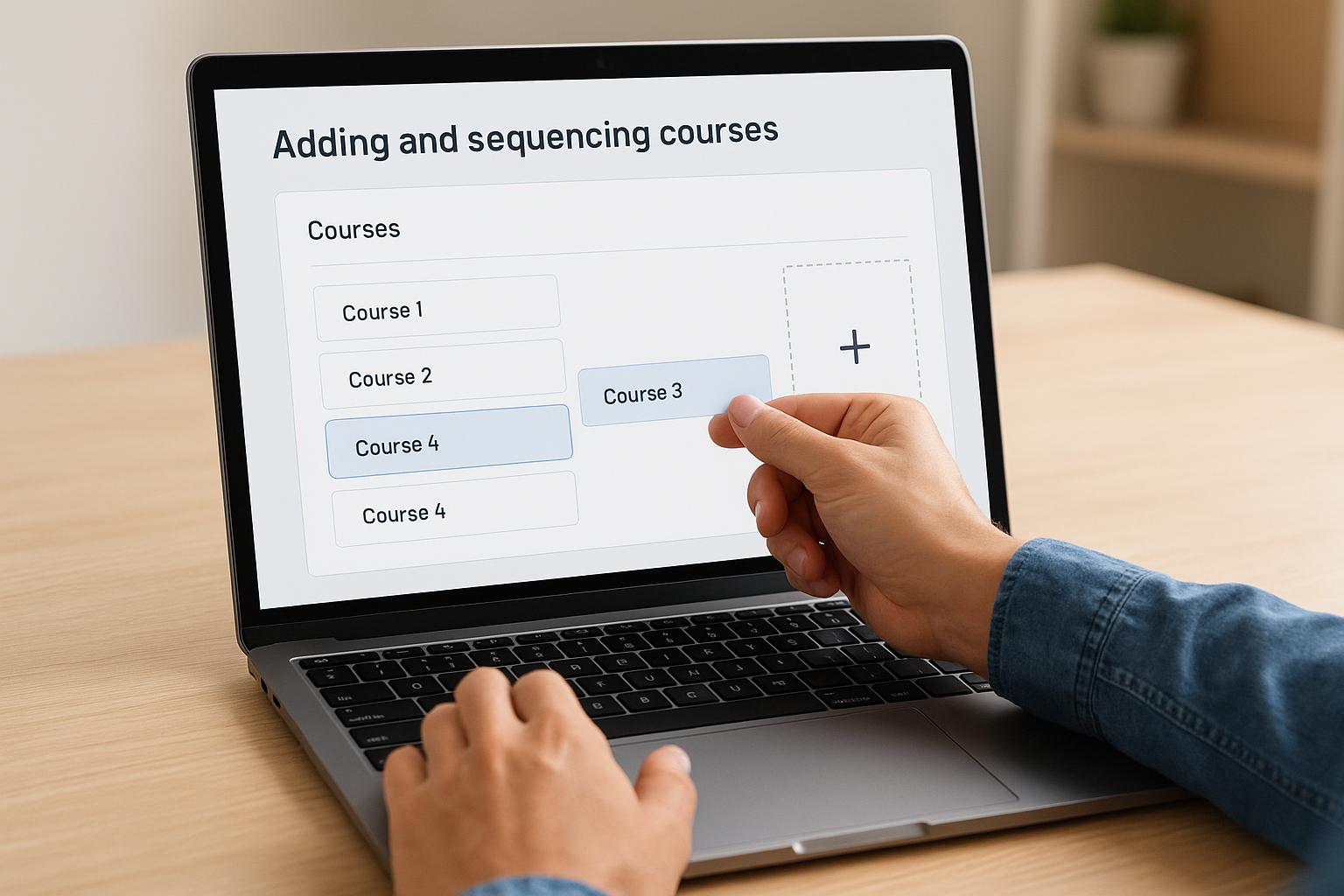 Adding and sequencing courses