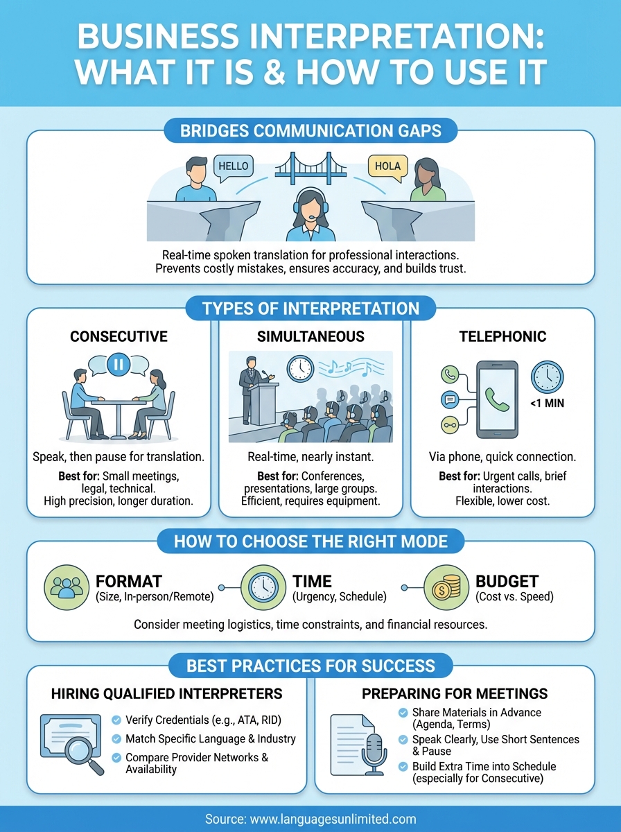 business interpretation infographic