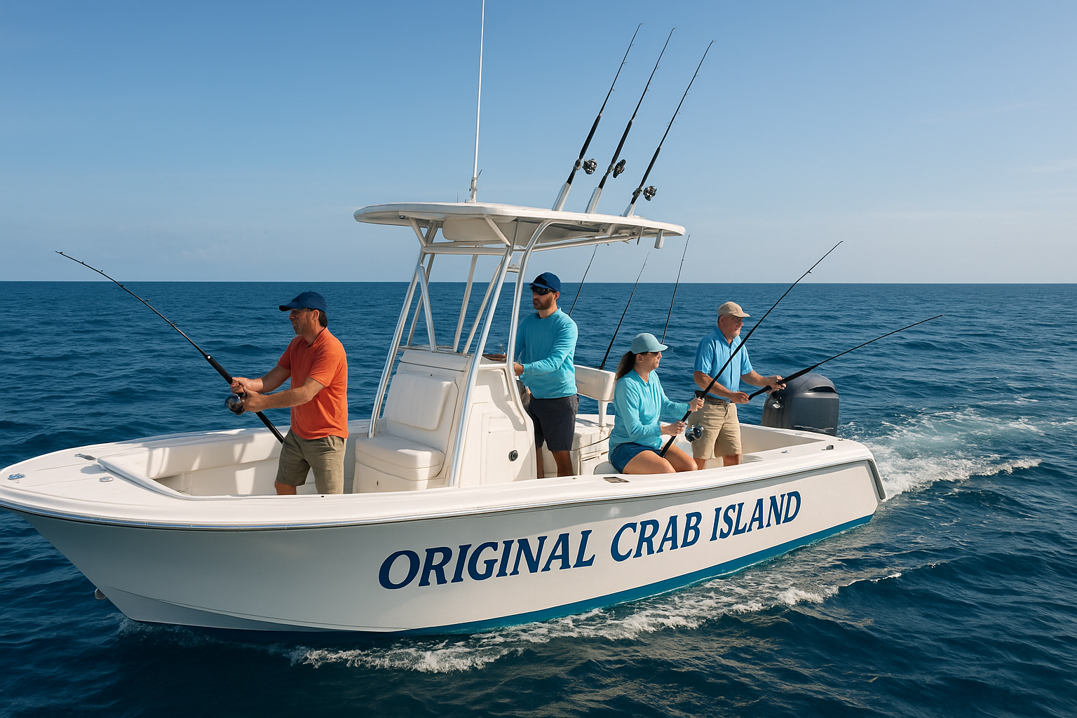 1. Original Crab Island offshore fishing charters