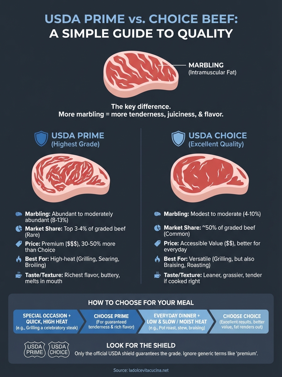 difference between prime and choice beef infographic