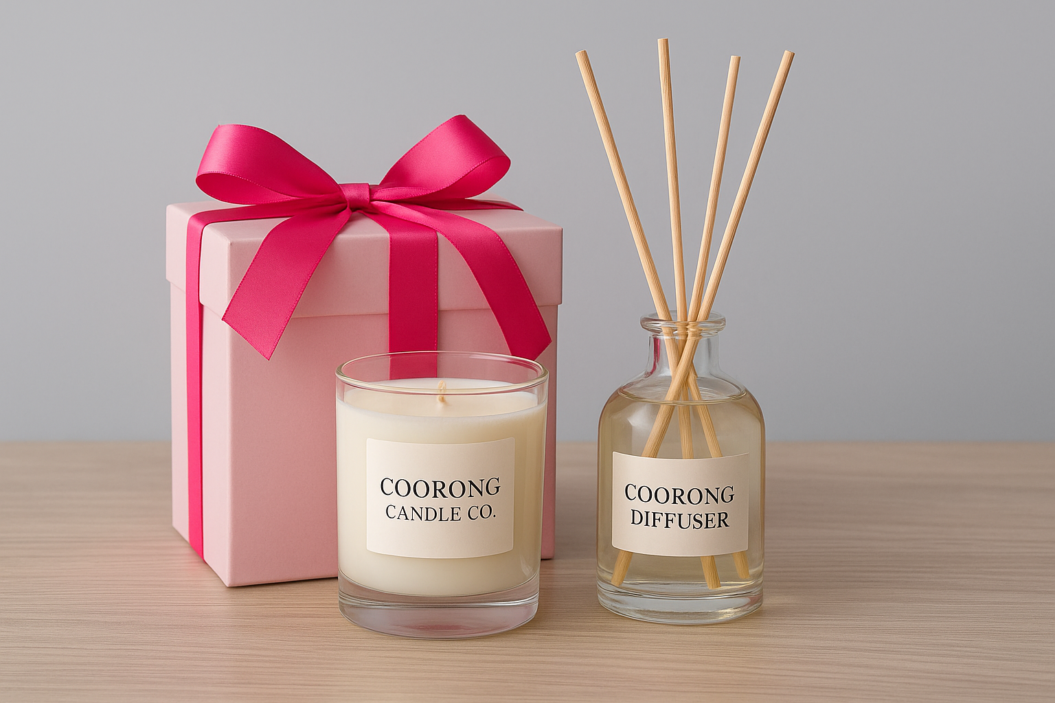 1. Coorong Candle Co. candle and diffuser gift set