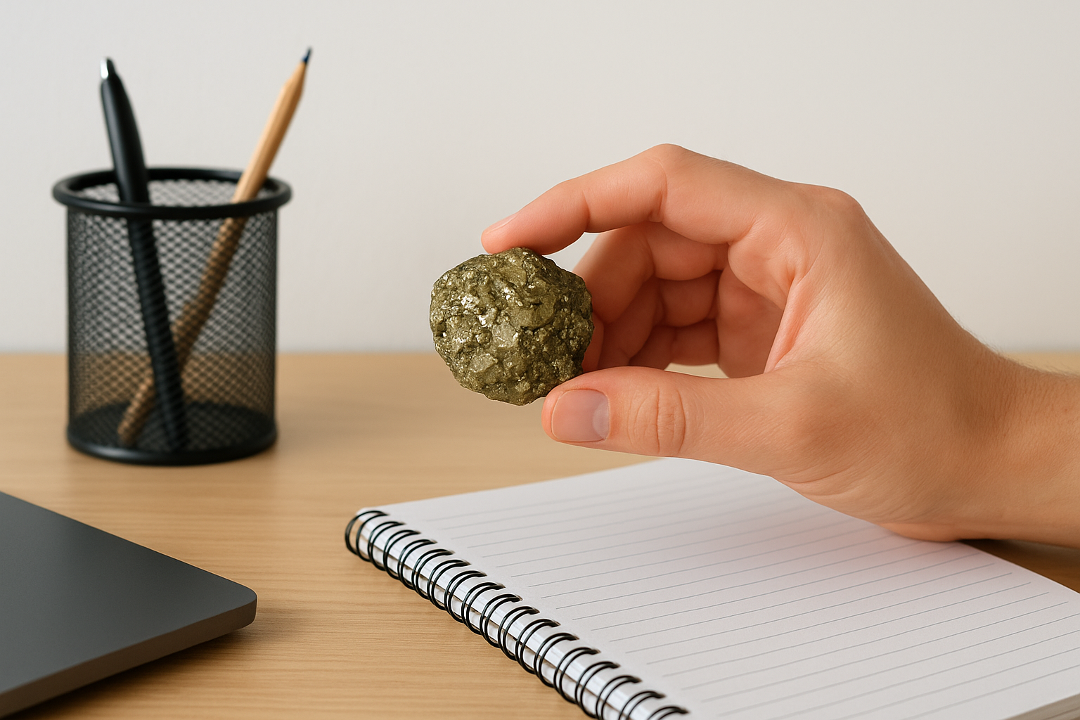 How to use pyrite as a daily reminder