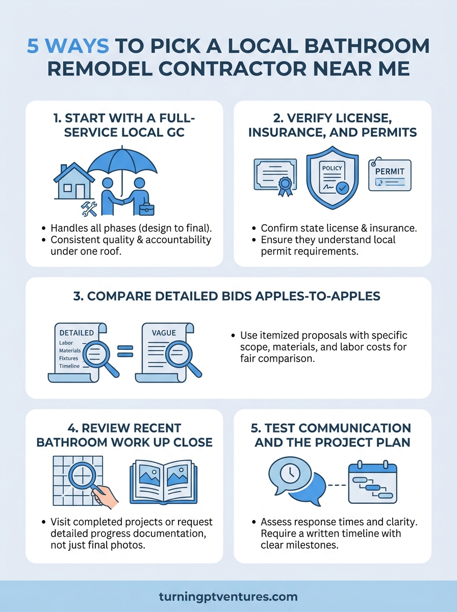 bathroom remodel contractor near me infographic