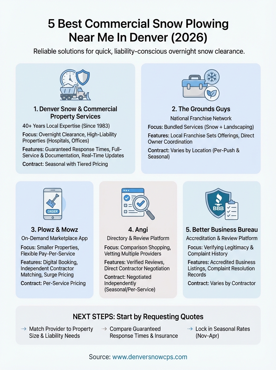 commercial snow plowing near me infographic
