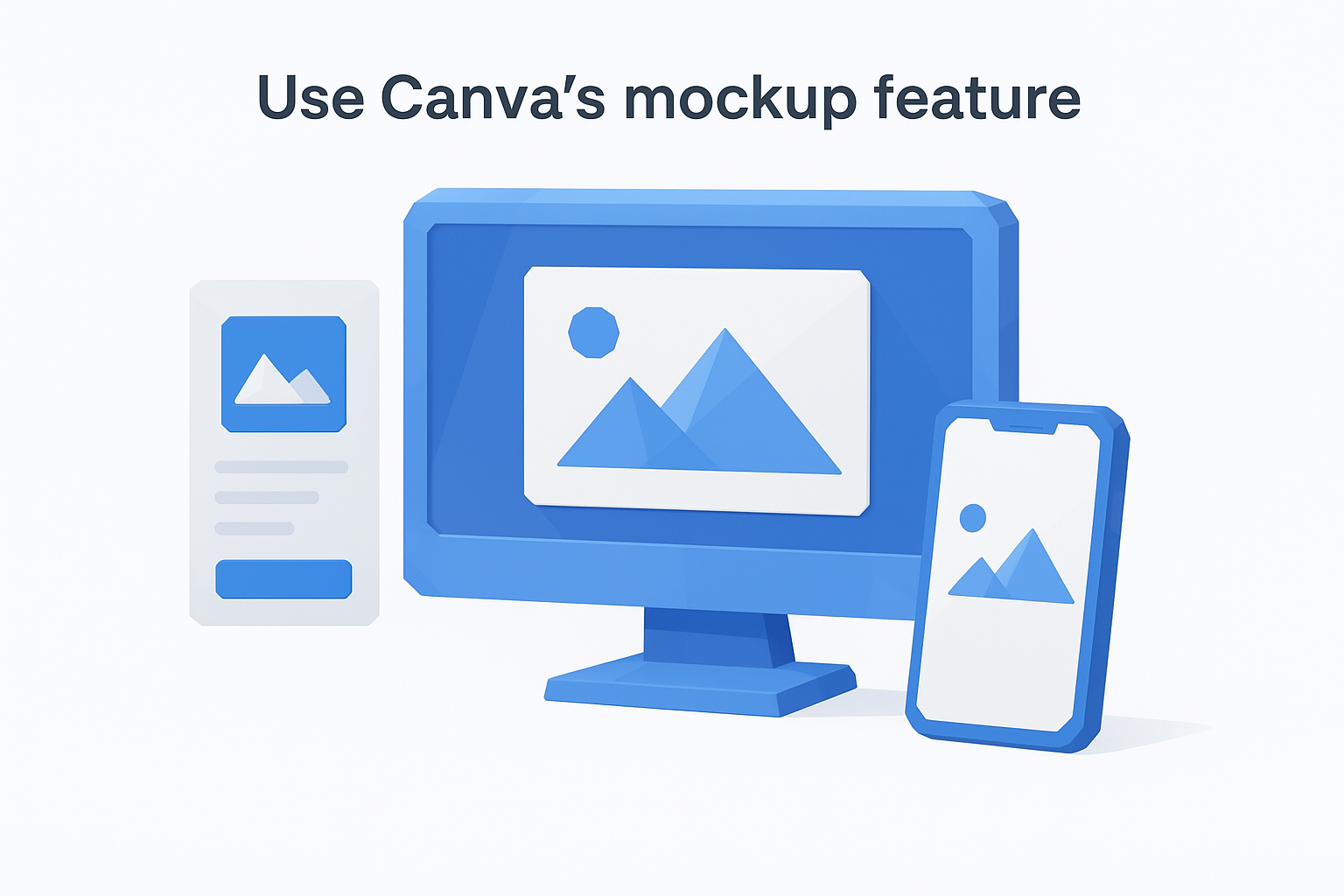 Use Canva's mockup feature