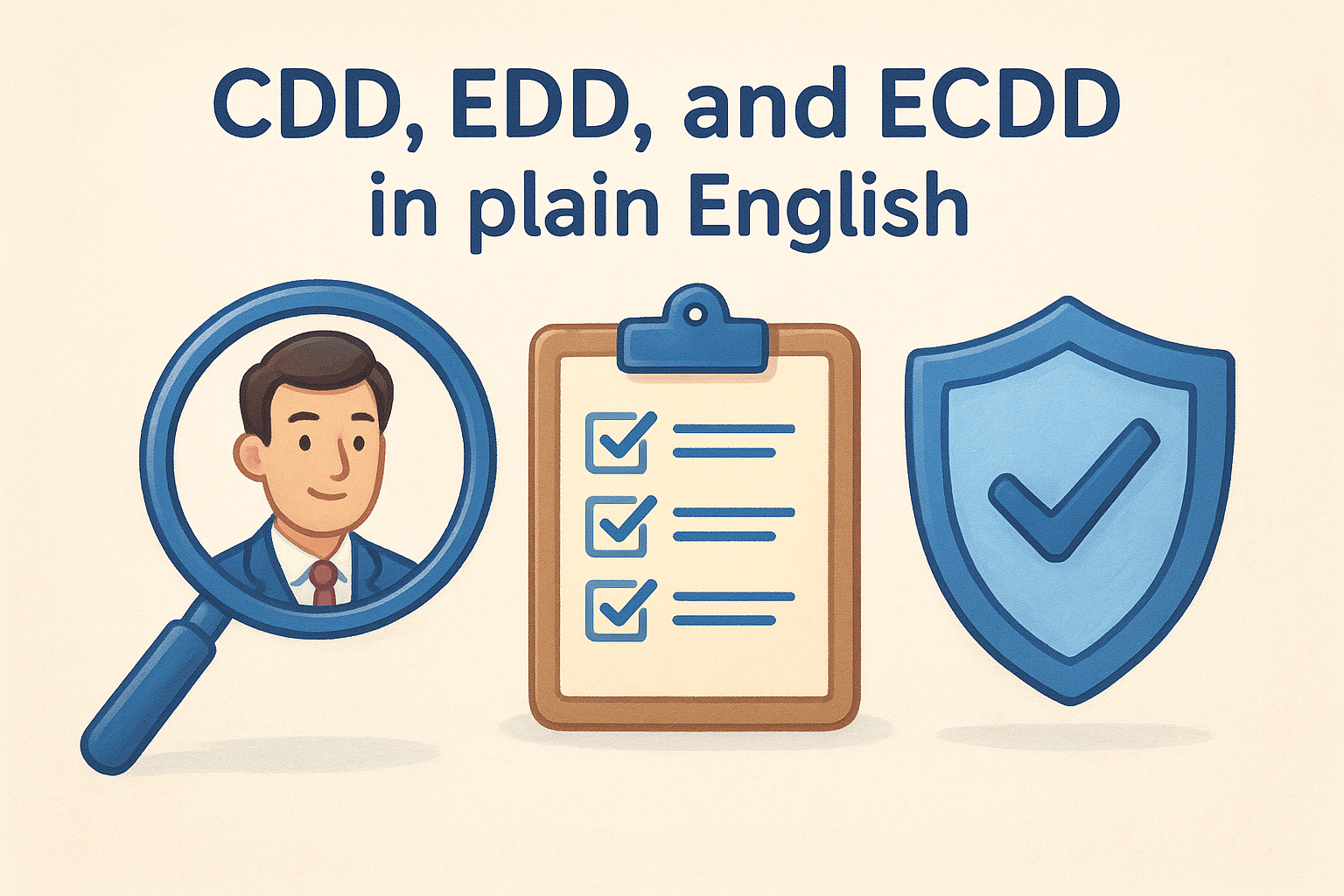 CDD, EDD, and ECDD in plain English