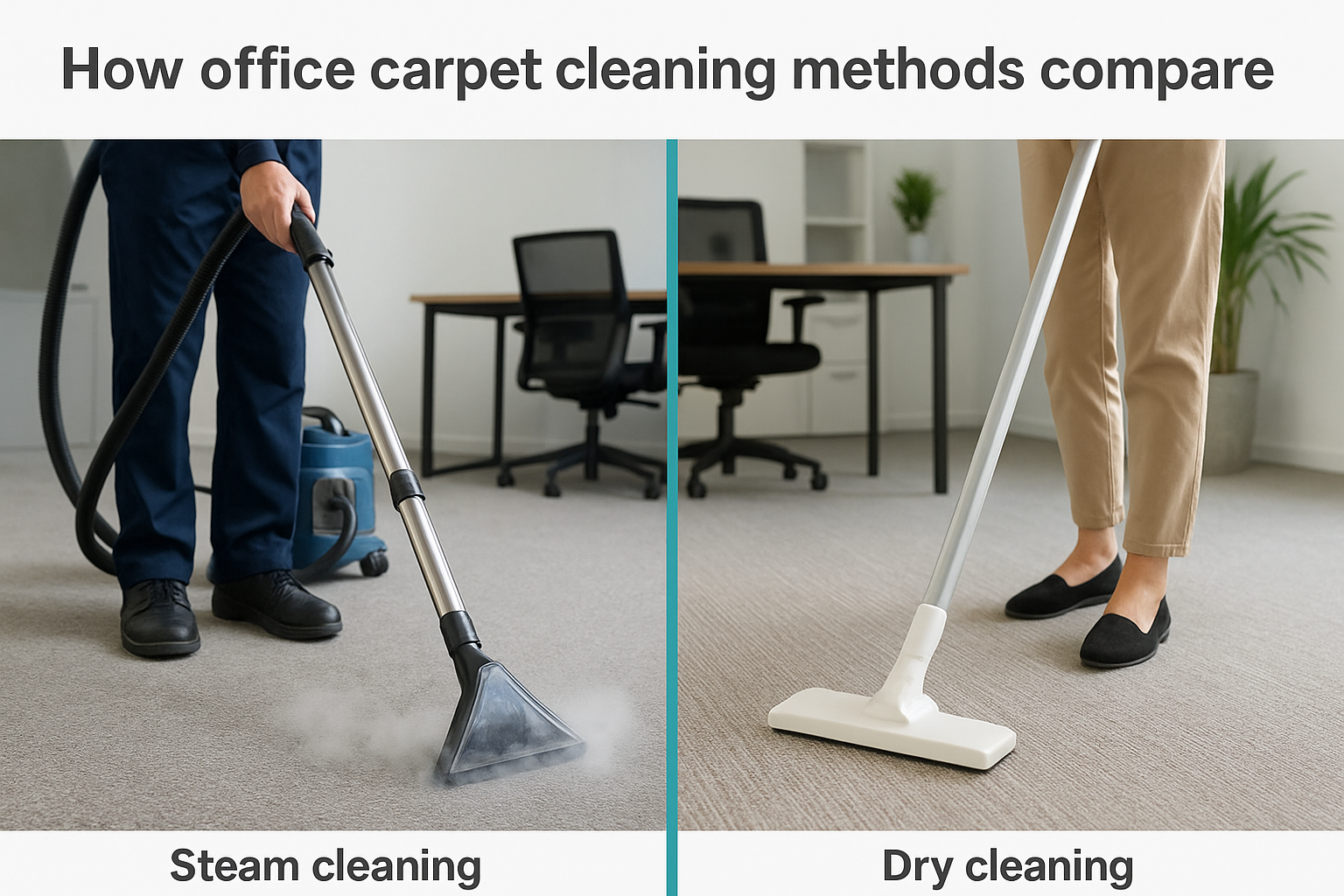 How office carpet cleaning methods compare