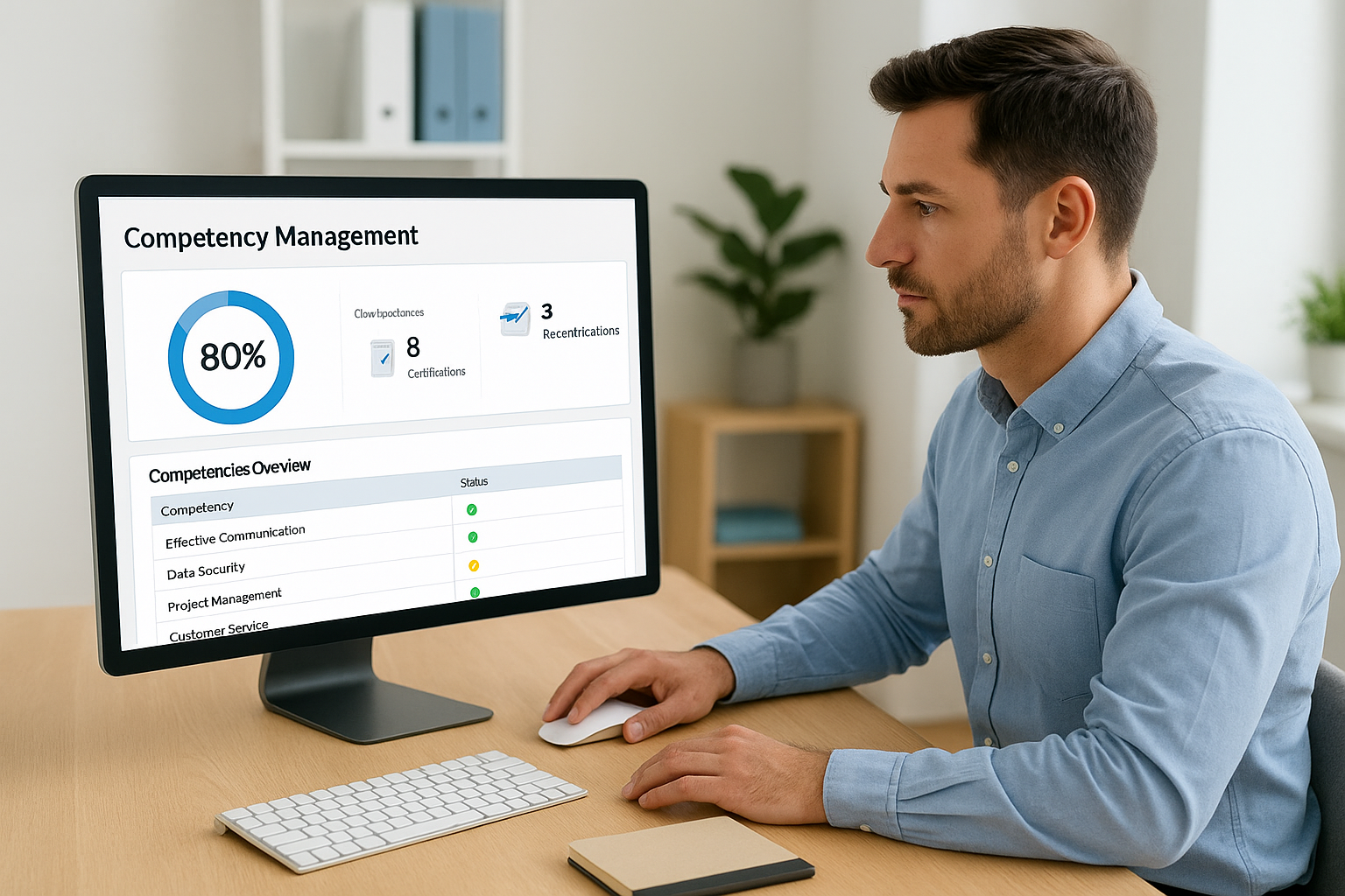 How Axis LMS handles competency and compliance tracking