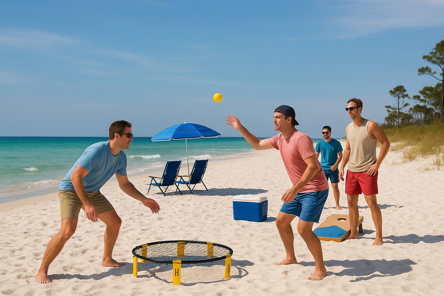 6. Plan a beach day at Henderson Beach with games