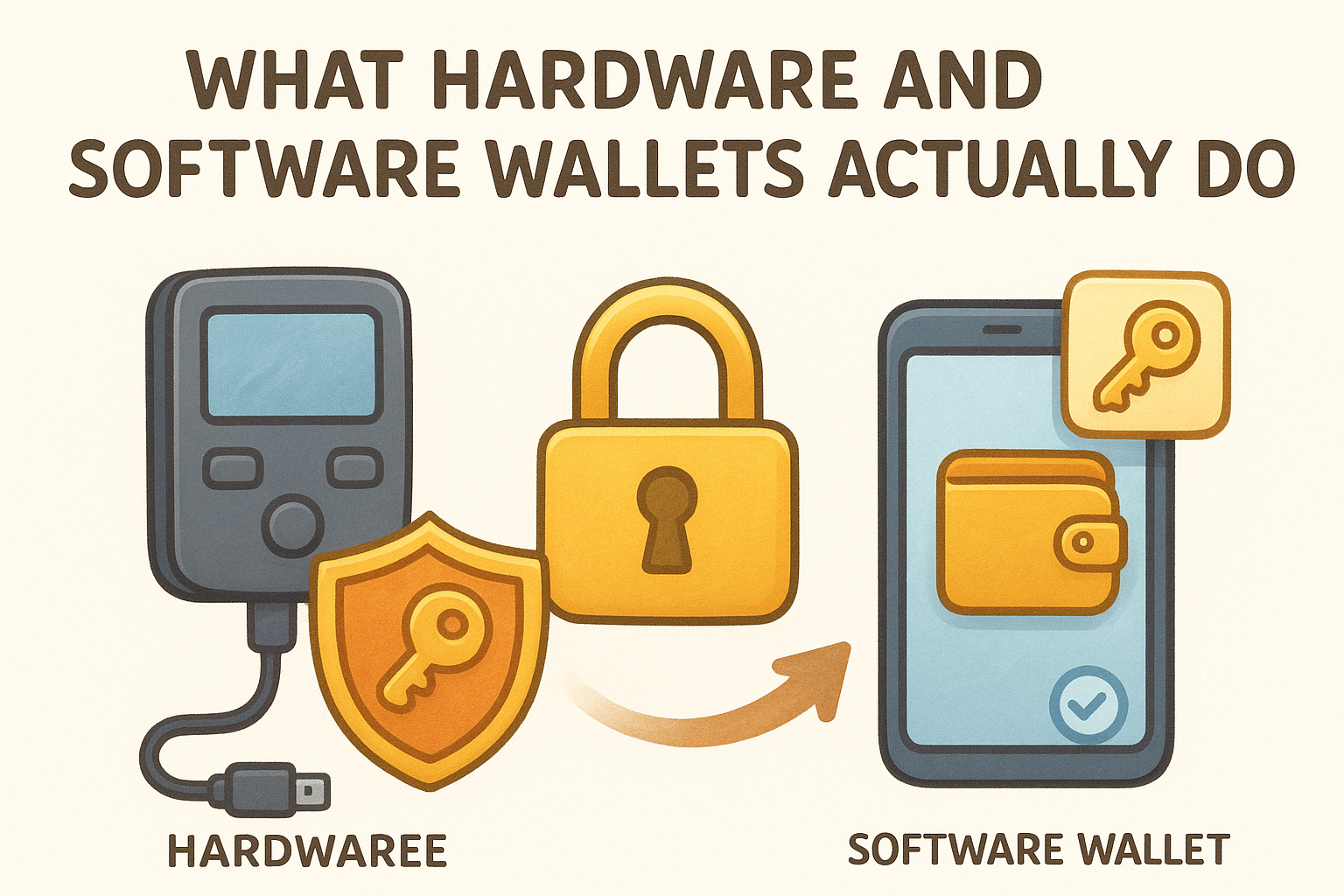 What hardware and software wallets actually do