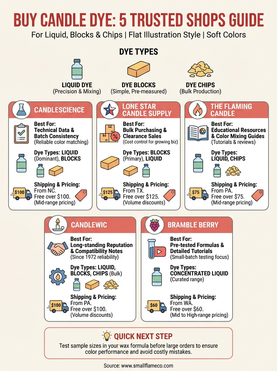 buy candle dye infographic