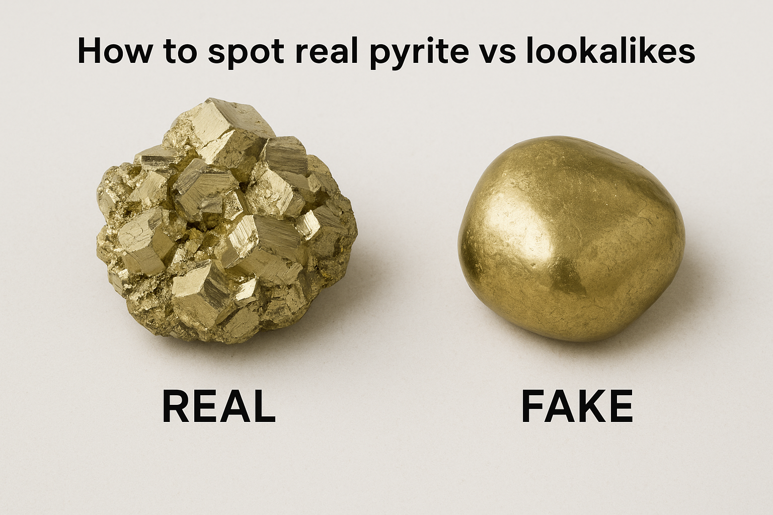 How to spot real pyrite vs lookalikes