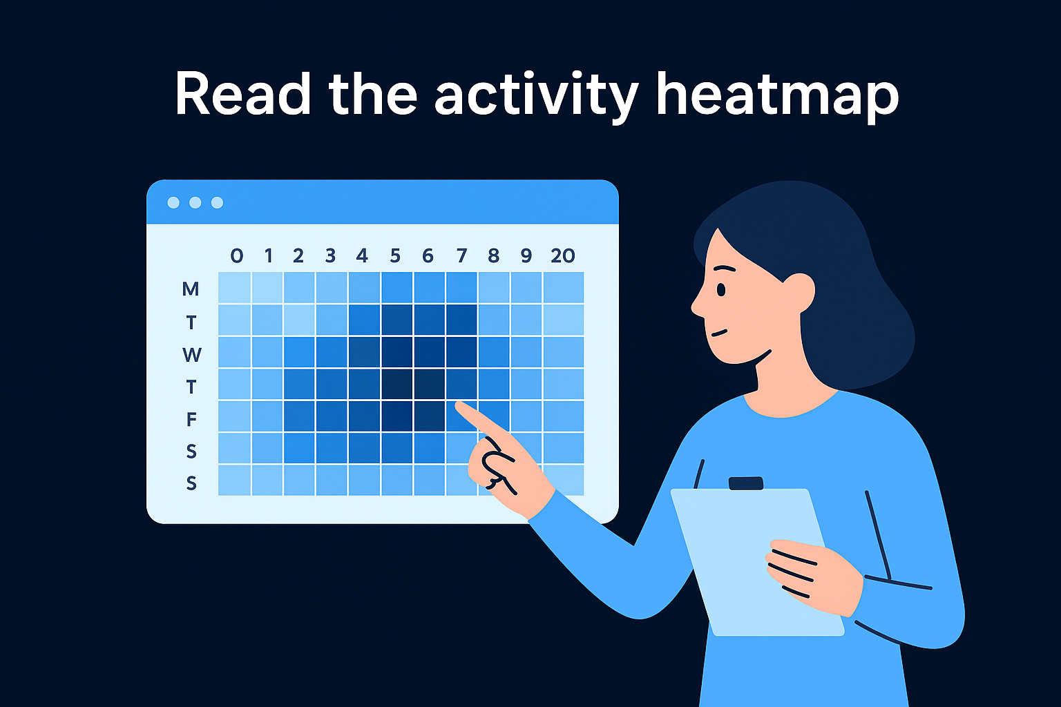 Read the activity heatmap