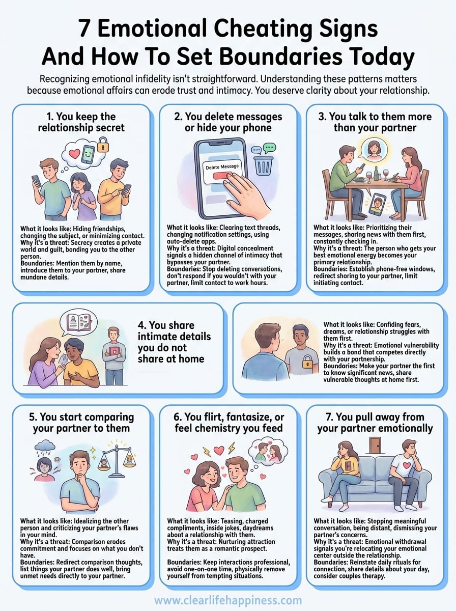 emotional cheating signs infographic
