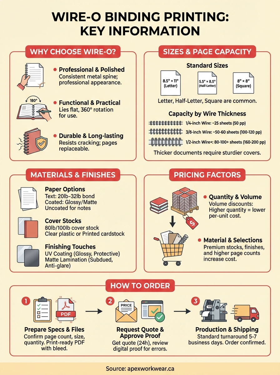 wire-o binding printing infographic