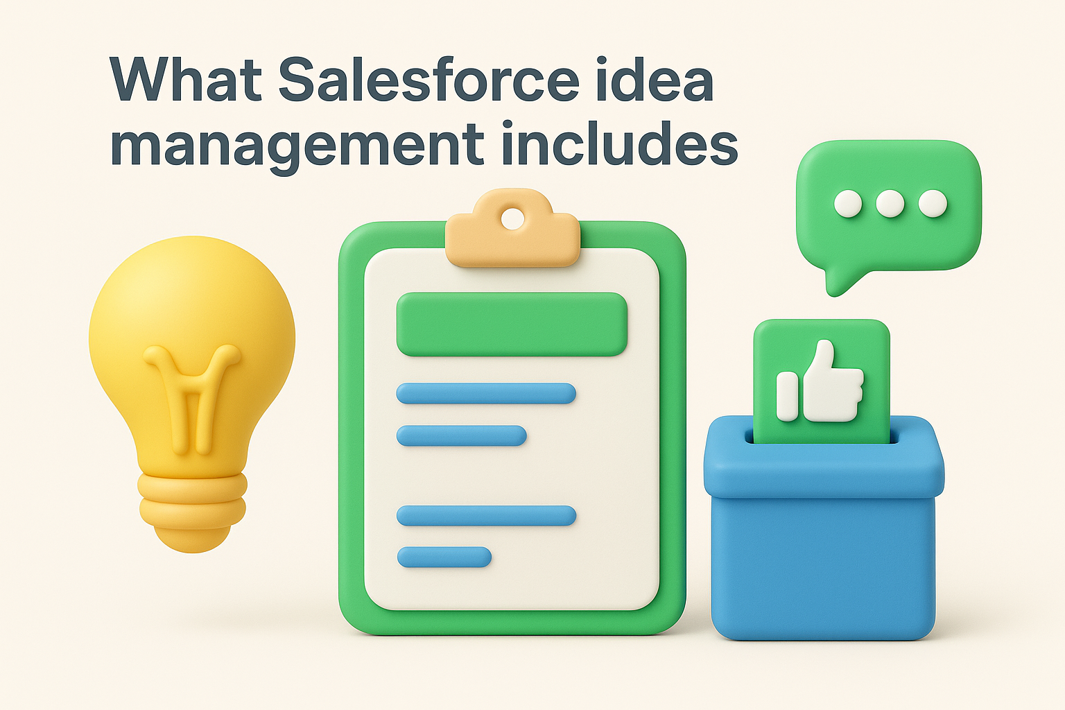 What Salesforce idea management includes
